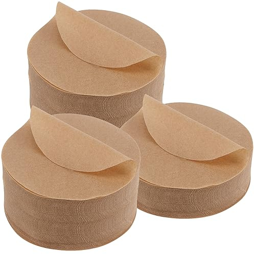 NAMYEUT 500 Blatt Burger Papier Rund 11cm, Burger Patty Papier Backpapier Rund Hamburgerpress Antihaftpapier für Burgerpresse