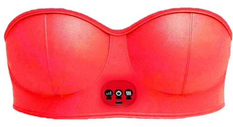 Elektrisches Brustmassagegerät, Intelligente Wärmevibration Kabelloser Elektrischer Brustvergrößerer, USB-Körperpflege Mit 3 Vibrationseinstellungen Brustvergrößerungs-Massage-BH Für Hause