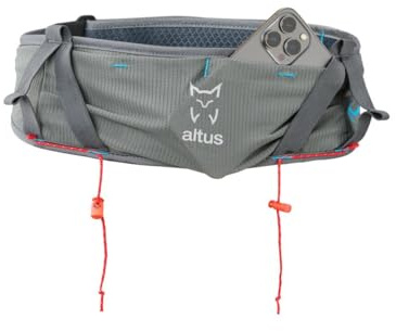 Cinturón Marangu | Altus | Cinturón de Running| Ajustable |Ligero | Negro | Adulto | Unisex (Large)