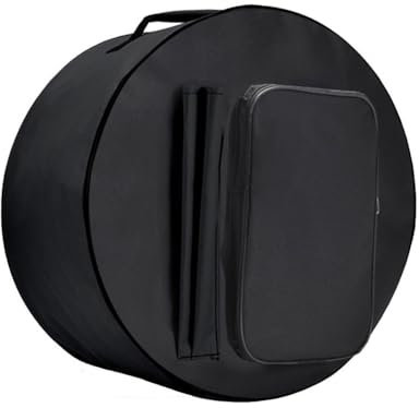 HDYNUZ Snare Drum Bag Rucksack Hülle Wasserdicht Oxford Tuch Drum Cases mit Verstellbarem Schultergurt Snare Zubehör, für 13/14 Zoll(Black,13inch)