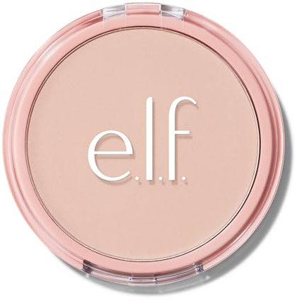 e.l.f. Halo Glow Powder Filter, Pressed Finishing Powder, Buildable Coverage, Crease-Resistant, Blurs the Appearance of Pores, With Velour Puff and Mirror, Vegan & Cruelty-Free, Fair Neutral Cool