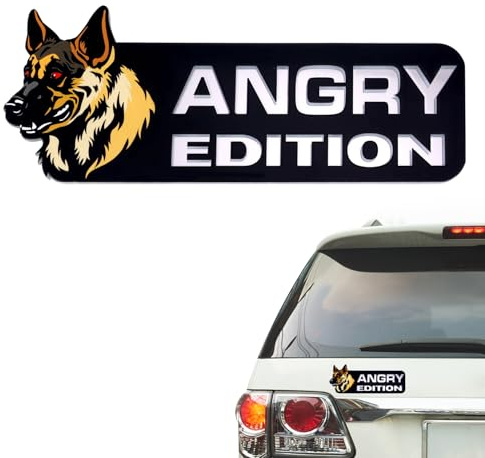 Distintivi per Auto Edizione Cane, 3D Emblema per Auto Impermeabile Car Badge Pastore Tedesco Decalcomania per Auto Adesivi per Paraurti per Decorazione Esterna di Auto e Camion