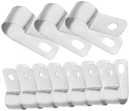 Gatuida 20pcs R-shaped Cable Management Clip Wire Holder Clamp for Home Office Industrial