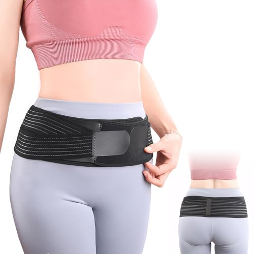 Ceinture pour sciatique, ceinture abdominale confortable, ceinture abdominale réglable, pour homme et femme, posture saine, solution efficace à long terme, pour les douleurs au niveau des hanches, du