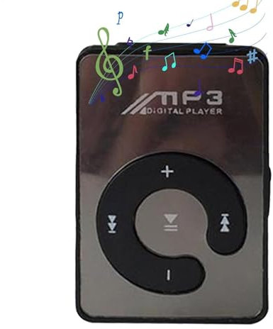 Lettore MP3 con Bluetöoth – Lettore musicale ad alta risoluzione senza perdita – Lettore musicale portatile da 8 GB – Morsetti a 6 colori Lettore MP3 con cavo USB e auricolare