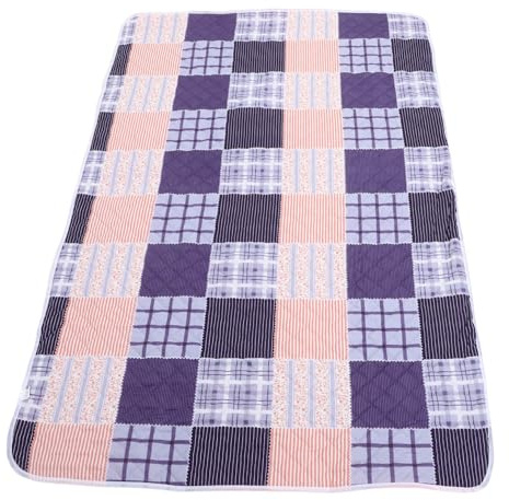 EXHUMKY Protège-matelas Lavable en Coton pour Personnes Âgées, Alèse Réutilisable Absorbante pour Période Menstruelle et Pipi Lit, Confortable et Solide