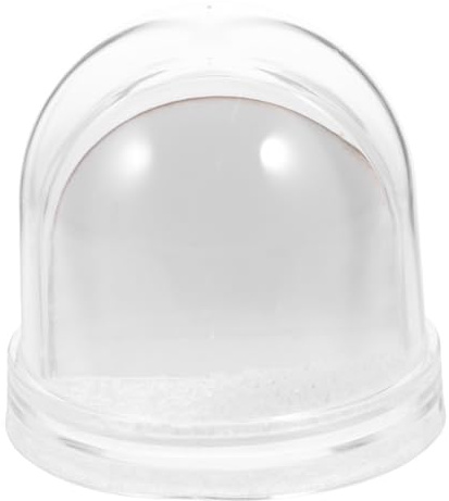 HOLIDYOYO Bola de Nieve de Plástico para Sublimación con Foto Personalizada, Fácil de Limpiar, Adecuado para Bodas y Cumpleaños, Incluye Papel para Bricolaje Color Aleatorio