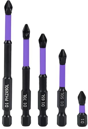 Juego de brocas magnéticas, estación de taladro de destornillador magnético alto, puntas de destornillador de metal antigolpes, accesorios de herramientas eléctricas para electricista, perforación y