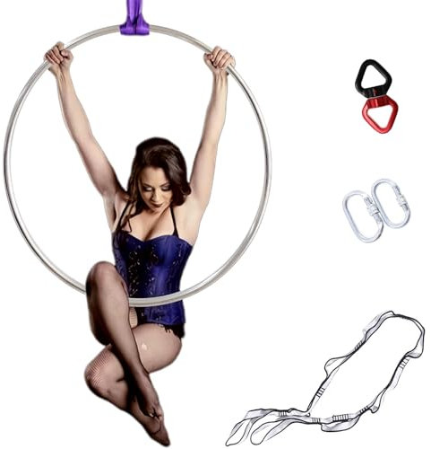 Aerial Hoop Set für professionelle Aerialisten – komplettes Rigging-Hardware-Kit im Lieferumfang enthalten, ideal für Aerial Yoga und Zirkusauftritte