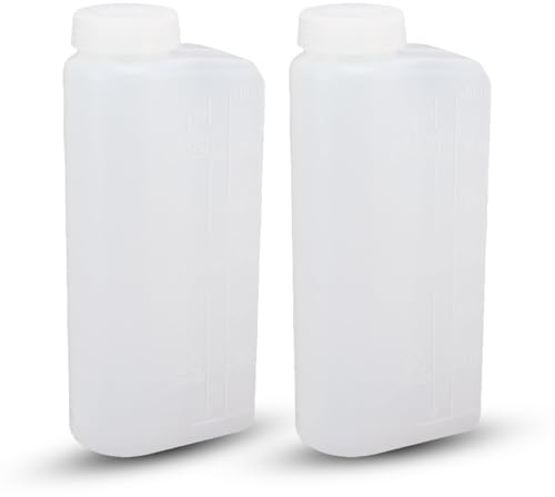 600ml Ölmischflasche, 2 Stück 7,5x3,1x2 Zoll Professionelle 2 Takt Benzinmischmischflaschen Flaschenbehälter Benzin Gas Heizöl Mischflasche Behälter Benzin Mischhalter für Kettensägen Bügelmaschine