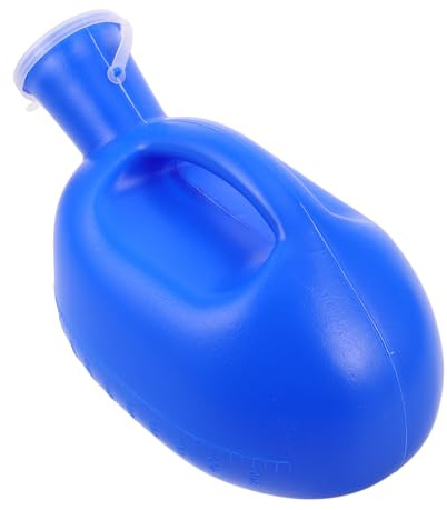SKISUNO Portable Male Urinal Bottle with Leakproof Cap Plastic Reusable Urine Container for Daily Use Travel Elderly and Disabled Compact Spillproof Pee Holder Large Capacity