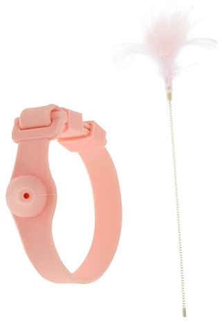 Toddmomy Jouet à Plume pour Chat Interactif Baguette à Plumes pour Chat Intérieur Plumeau de Jeu