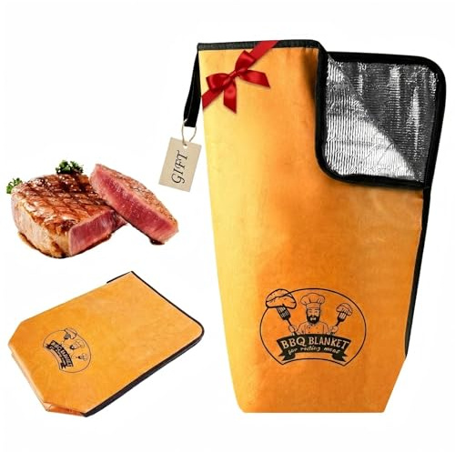 BANGIE 21 BBQ Blanket for Resting Meat - Insulated Brisket Resting Bag for Party Picnic - Large Meat Warmer Smoker Accessories -Anniversary, Birthday Easter Gifts for Him Men Dad