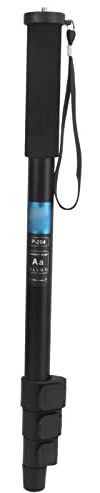 BONKZEBU P 264 Monopiede per Fotocamera Asta per Selfie Estensibile, Monopiede Portatile Telescopico in Lega di Alluminio Versatile per DSLR, Luci a LED e Altro, Strumento Portatile per Esterni