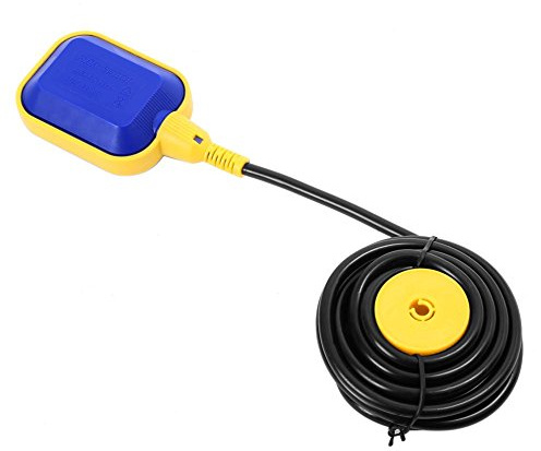 SIXRUN Interrupteur à Flotteur, Contrôle Automatique Réglable du Niveau de Liquide pour Pompe électrique avec Joint en Polypropylène pour Citernes, Puits, Piscines, 125V 250V 380V AC