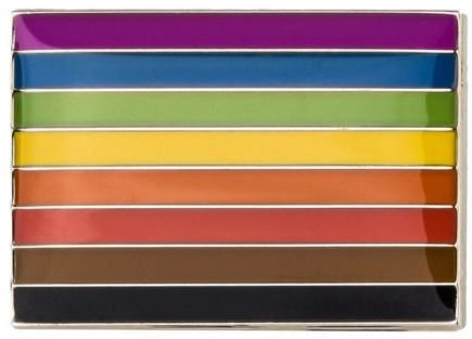 Gay Pride Regenbogen Nation LGBT Rechteckig Flagge Metall Button Badge Pin Pins Anstecker