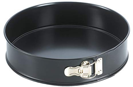 Grizzly Springform Cake Tin with Loose Base - Round Quick Release - Non-Stick 28 cm - Black