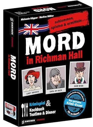 Mord in Richman Hall: schlemmen, spielen & ermitteln (Krimispiele im GMEINER-Verlag): schlemmen, spielen & ermitteln