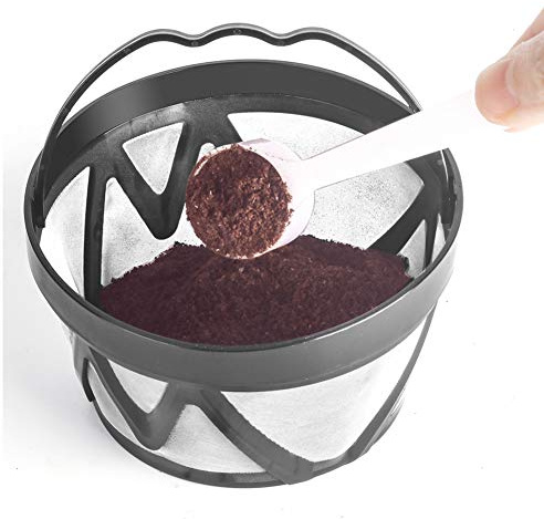 CUSROS Filtre à café réutilisable et rechargeable, filtre à café réutilisable pour Mr Coffee CGX20/Morphy Richards 162 Noir Taille unique