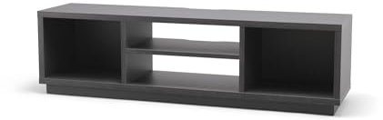 Iris Ohyama, Porta TV/Mobile TV/TV Supporto in legno/Porta TV con ripiani aperti/Porta TV per TV da 65 pollici, Legno massello, Ufficio, Soggiorno - TV Cabinet Standard OTS-150S - Quercia nera