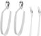 BESTonZON Schneckenzangen 4-Teiliges Schneckenzangen-Set Edelstahl Schneckenzange Schneckenclip Schneckengabel Meeresfrüchtegabeln Für Schnecken Obstsalat Teebeutel Schneckengabeln