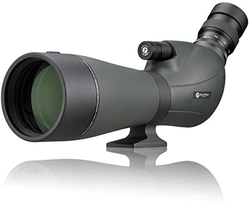 Alpen Optics Wings Spektiv 20 bis 60x80 mit 45° Einblick wasserdicht | 80 mm Optik, volle Mehrschichtvergütung, BK 7 Prismen, Dual Fokus, Stickstofffüllung, Twist up Augenmuschel