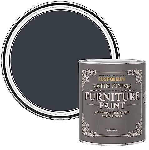 Rust-Oleum Grey Furniture & Skirting Board Paint in Satin Finish - Anthracite (RAL 7016) 750ml