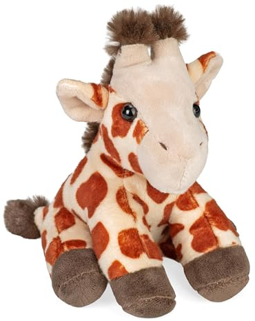 Wild Republic Pocketkins Eco Girafe, Animal en Peluche, 12 cm, Jouet en Peluche, Fabriqué à partir de Matériaux Recyclés, Écologique