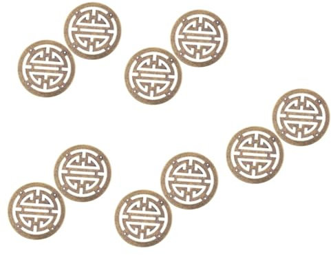 UKCOCO 10stücke Chinesische Holzapplikationen Für Schmuckkästen Vintage-metallverzierungen Zur Möbeldekoration Antike Bronzefarbene Ecken Für DIY-projekte