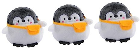 VALICLUD 3 Stück Kleine Pinguin Münzbeutel Aus Plüsch Langlebige Geldbörse Mit Reißverschluss Tragbar Für Reisen Alltag Und Geschenk