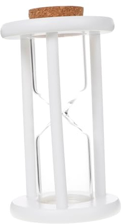 ABOOFAN Clessidra Riempibile Decorativa in Legno e Vetro Bianco Design Elegante per Decorazione Casa e Regali Memorabili in Occasioni come Matrimoni
