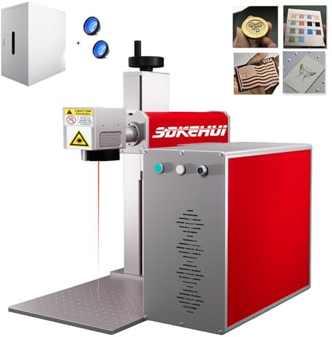 60W JPT MOPA M7 Fiber Laser Marking Machine Lasergravur Maschine Gravur Laser Graviermaschine Cutter Beschriftungslaser 300 * 300 mm & 200 * 200mm F-Theta Scan Lens Compatible LightBurn