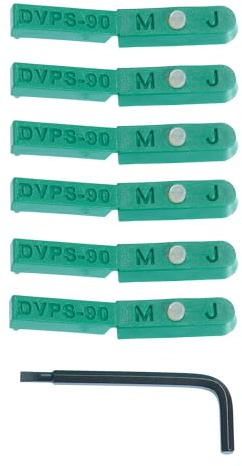 MICROJIG MatchFit Pop Stop Lot de 6 butées de rail innovantes à queue d'aronde pour le travail du bois polyvalent | Design discret pour gabarits, luges, stations de scie à onglet et plus | Comprend un