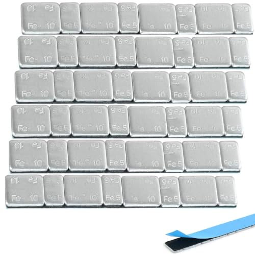 Auswuchtgewichte,（10+5）x4 Klebegewichte,Beschichtet Kleberiegel,Auswuchtgewichte Klebegewichte,Reifenwuchtmaschine Wuchtgewichte,Klebegewichte für Alufelgen,60g Wuchtgewichte mit Abrisskante,6 Artikel