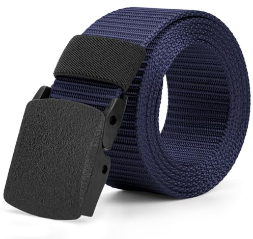 Justay Comf Gürtel Herren Nylon Canvas Belt für Herren,Gürtel Stufenlos Verstellbarer Stoffgürtel Geschenke
