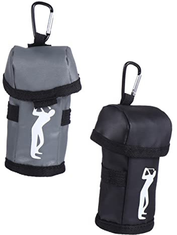 Sosoport Golftasche Mit Reißverschlusstasche Leichte Aufbewahrungstasche Für 3 Kompakte Golfertaschen Schwarz/grau