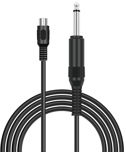 Bolvek Cavo audio da RCA a 6,35 mm, 1/4, 1,8 m RCA femmina a jack mono TS maschio da 6,35 mm, adattatore audio per altoparlante, mixer, amplificatore, TV, ricevitore AV e chitarra