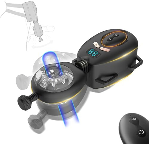 NAIXBTY Neu Elektrischer Masturbator Cup 9-Frequenz-Ruck und 9 Frequenz Vibration Vollautomatisch Mit Gürtel Penis Stimulator Fernbedienung Penis Masturbation Sex Toys für Männer Solo Penis Vibrators
