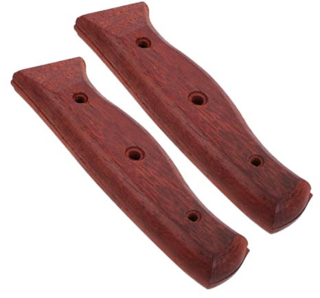 BESTYASH 2pezzi Manico in Legno Antiscottatura Impugnatura Di Ricambio Staccabile Per Coltelli Da Cucina Accessorio Per Riparazione Di Ferramenta Fai Da Te