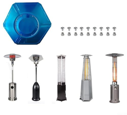 Réflecteur de chaleur de rechange pour terrasse, chauffage extérieur, 86 cm de diamètre pour chauffages de terrasse à gaz