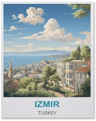 Puzzle Für Erwachsene 1000 Teile DIY Papier Puzzles Erwachsene Kinder Puzzle Klassisches Puzzle，Izmir Türkei，1000 Teile Puzzle Geschenke Für Liebhaber Oder Freunde(38x26cm-HU4