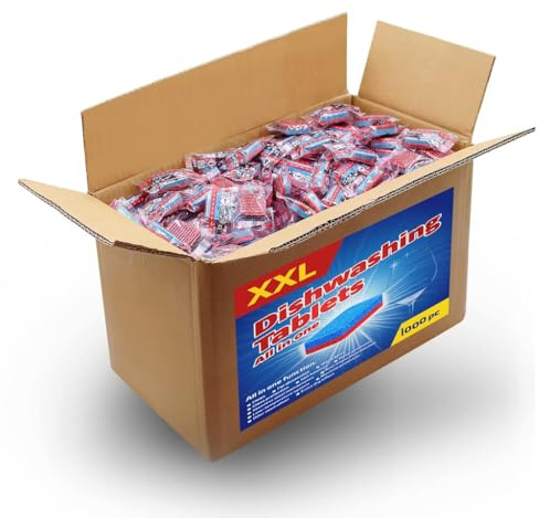 Générique Tablettes 12 en 1 pour Lave-Vaisselle 1000 pcs 18 kg,Produits nettoyants pour Lave-Vaisselle,3067596