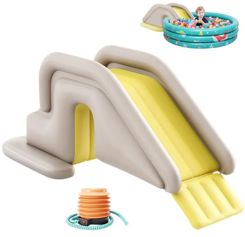 Aufblasbare Wasserrutsche für den Pool, 78,7 verlängerte Anti-Auftrieb-Poolrutsche, PVC-Sommerwasserrutsche für Aufstellpools, ideal für Garten und Indoor-Wasserspaß