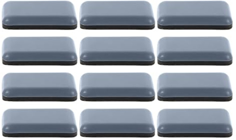 CHILDWEET 12pcs Furniture Sliders for Sofas and Dining Tables Lightweight Ptfe Chair Leg Pads with Anti-skid Table Foot Covers, Versatile Floor Protector for Wood, Tile, and Carpeted