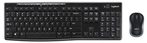 Logitech MK270 Tastatur RF Wireless Schwarz - Tastaturen (Standard, Kabellos, RF Wireless, Schwarz, Maus enthalten)