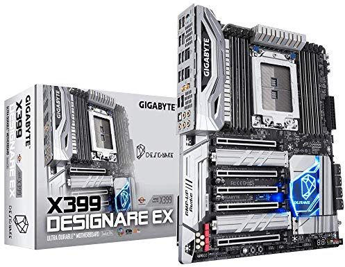 GIGABYTE X399 DESIGNARE EX Socket TR4 X399 DDR4 S-ATA 600 ATX Motherboard - Black