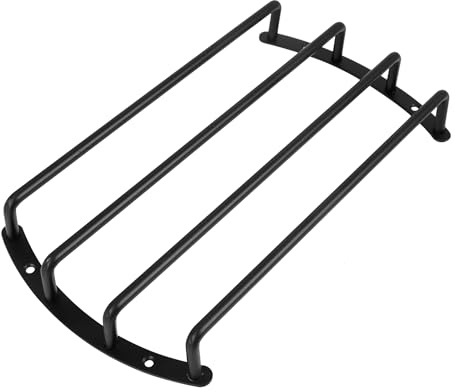 X AUTOHAUX Grille De Protection pour Subwoofer 10 Pouces Noir Métal 1pc | Montage Distance Trou 3.64-4, Largeur Extérieure 12.13, Largeur Intérieure 11.02, Espace Entre Barres 1.6