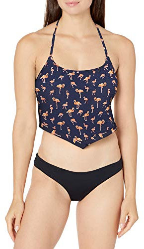 Cyn Luca Damen Flamingo Dancer Tankini-Oberteil, Navy, Large