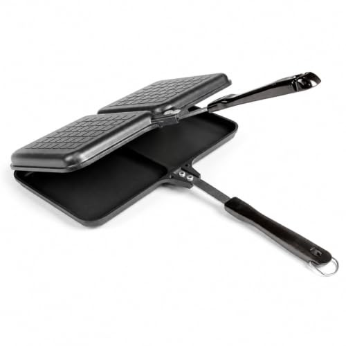 Outdoor Revolution Sandwichera doble para camping, caravana, festivales, color negro