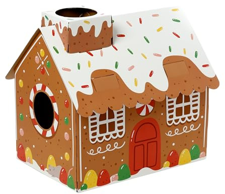 Maison à Chats – Maison à Pain d'épice – DIY – 100% en Carton